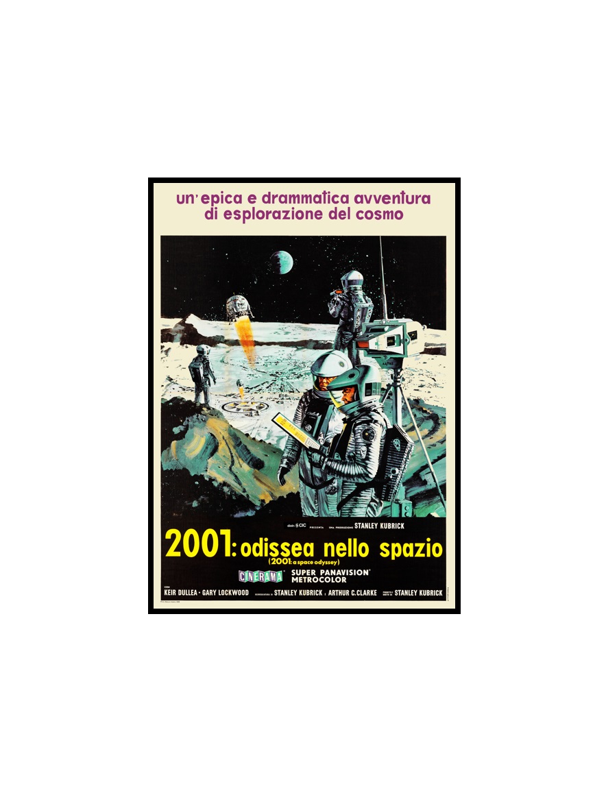 2001 UMA ODISSEIA NO ESPAÇO - 18 2001 A Space Odyssey 1968 Poster Italia LOJA 1 MINI