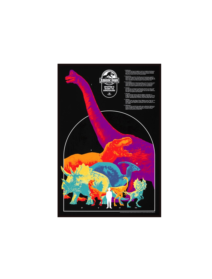 JURASSIC PARK - 3 Jurassic Park A Spotter's Guide to Dinosaurs 2016 by Matt Taylor LOJA MINI