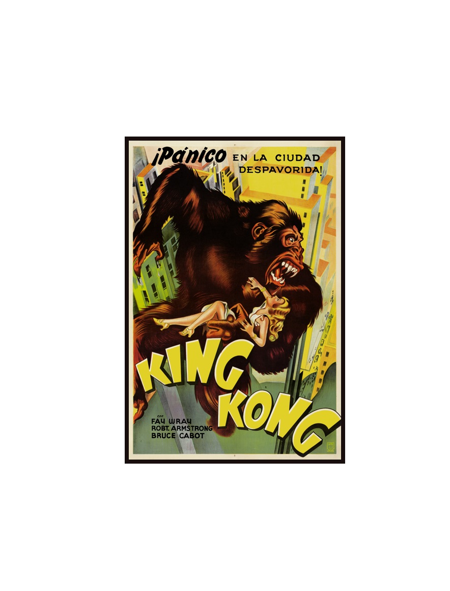 KING KONG - 5 King Kong 1933 - Poster Argentina LOJA MINI
