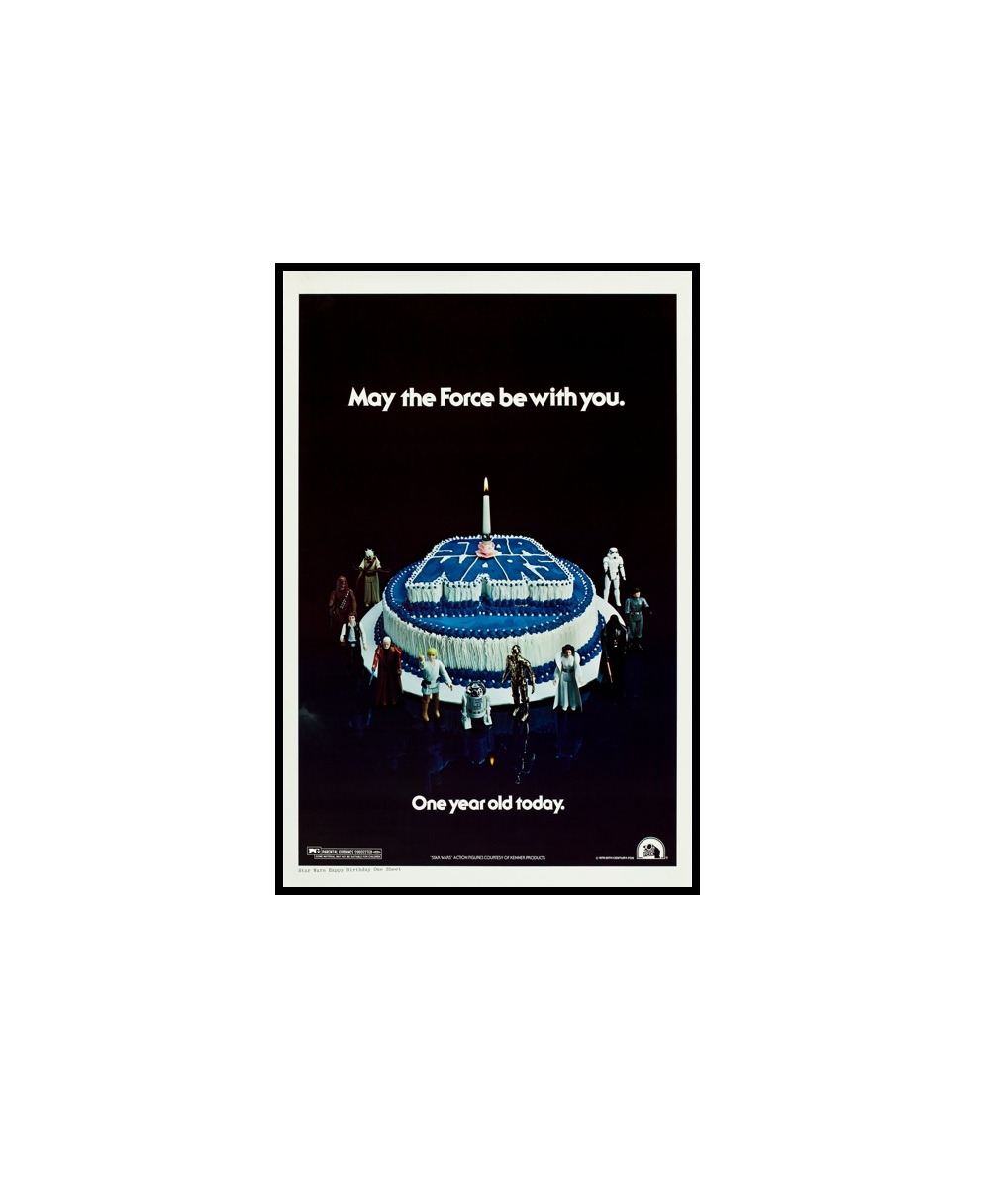STAR WARS - 3 Star Wars 1978 Happy Birthday Style MINI