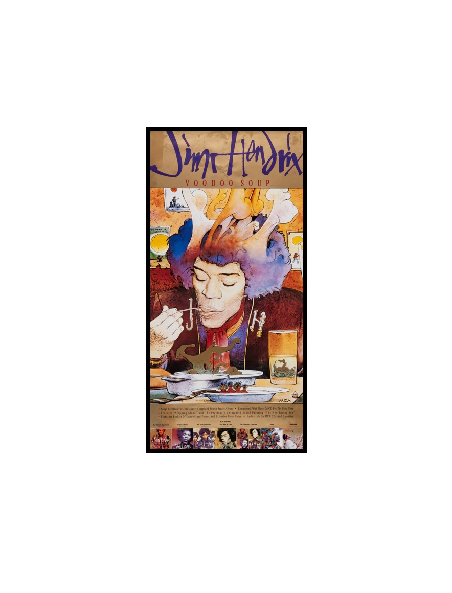 JIMI HENDRIX - 16 Jimi Hendrix Voodoo Soup Promo Poster (MCA, 1995) MINI
