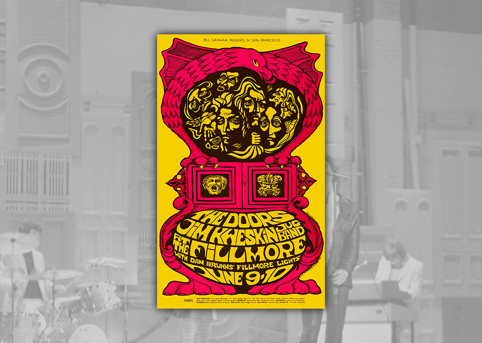 THE DOORS - 23 The Doors Fillmore Concert Poster, BG-67 (Bill Graham, 1967) CAPA SITE