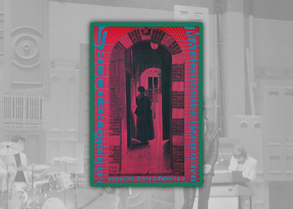 THE DOORS - 26 The Doors Neon Rose Concert Poster NR-10 (1967) CAPA SITE
