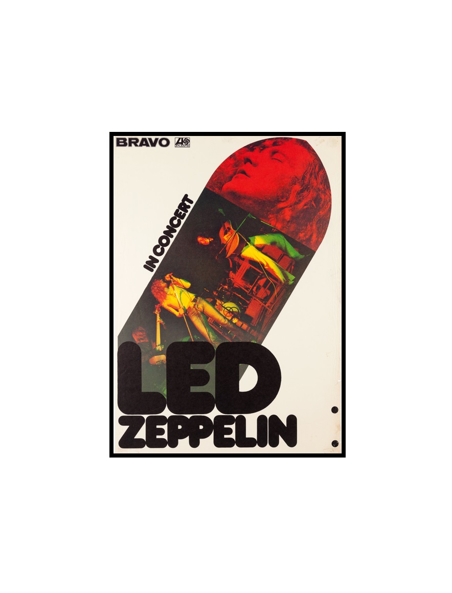 LED ZEPPELIN - 2 Led Zeppelin In Concert Poster (Bravo, 1973) MINI