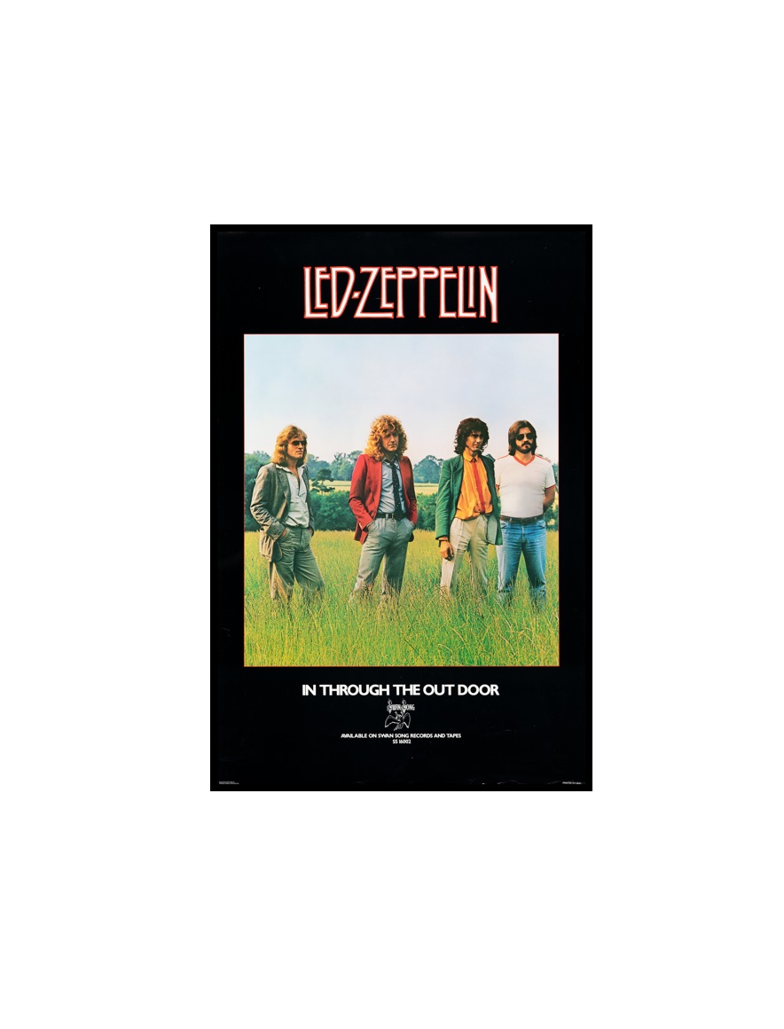 LED ZEPPELIN - 6 Led Zeppelin In Through the Out Door Promo Poster MINI