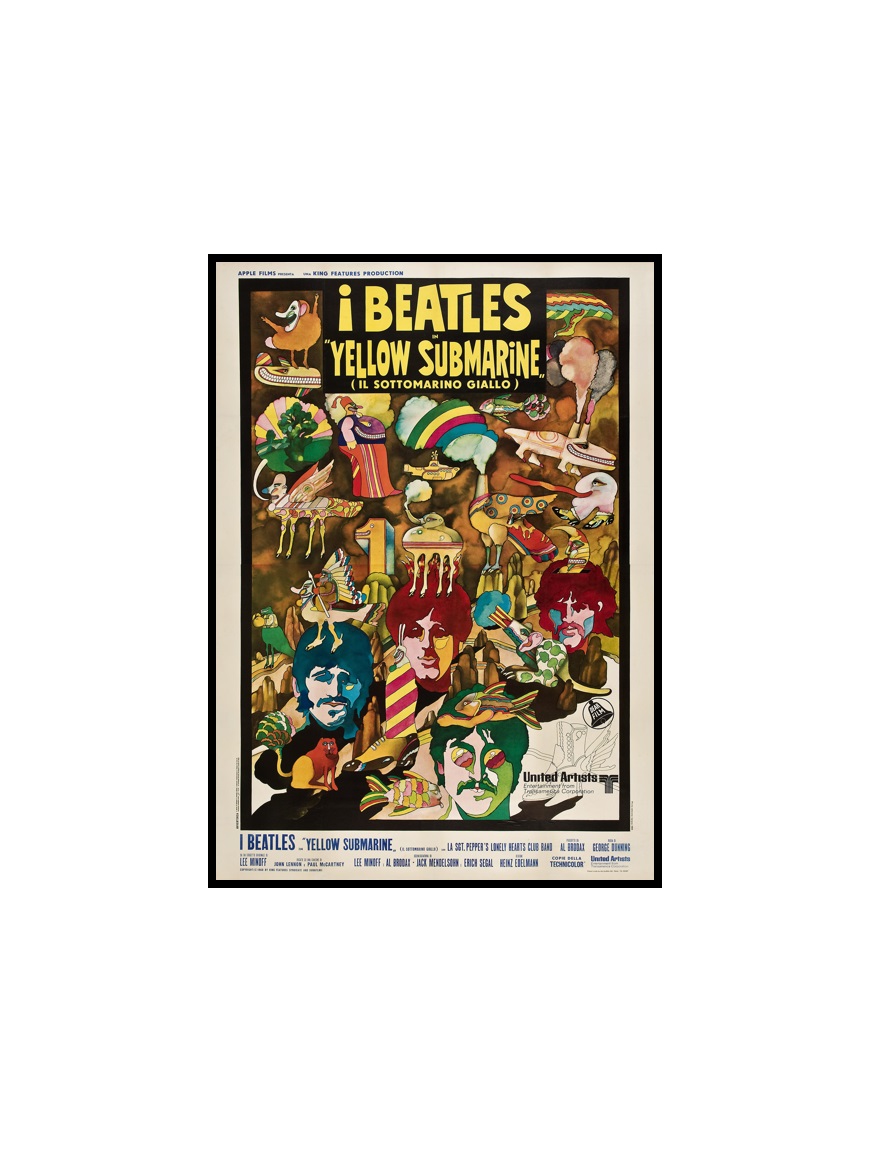BEATLES - 14 The Beatles Yellow Submarine (United Artists, 1968). Italian MINI