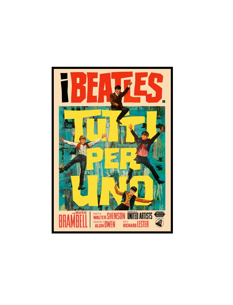 BEATLES - 30 The Beatles A Hard Day's Night (United Artists, 1964) Italian MINI