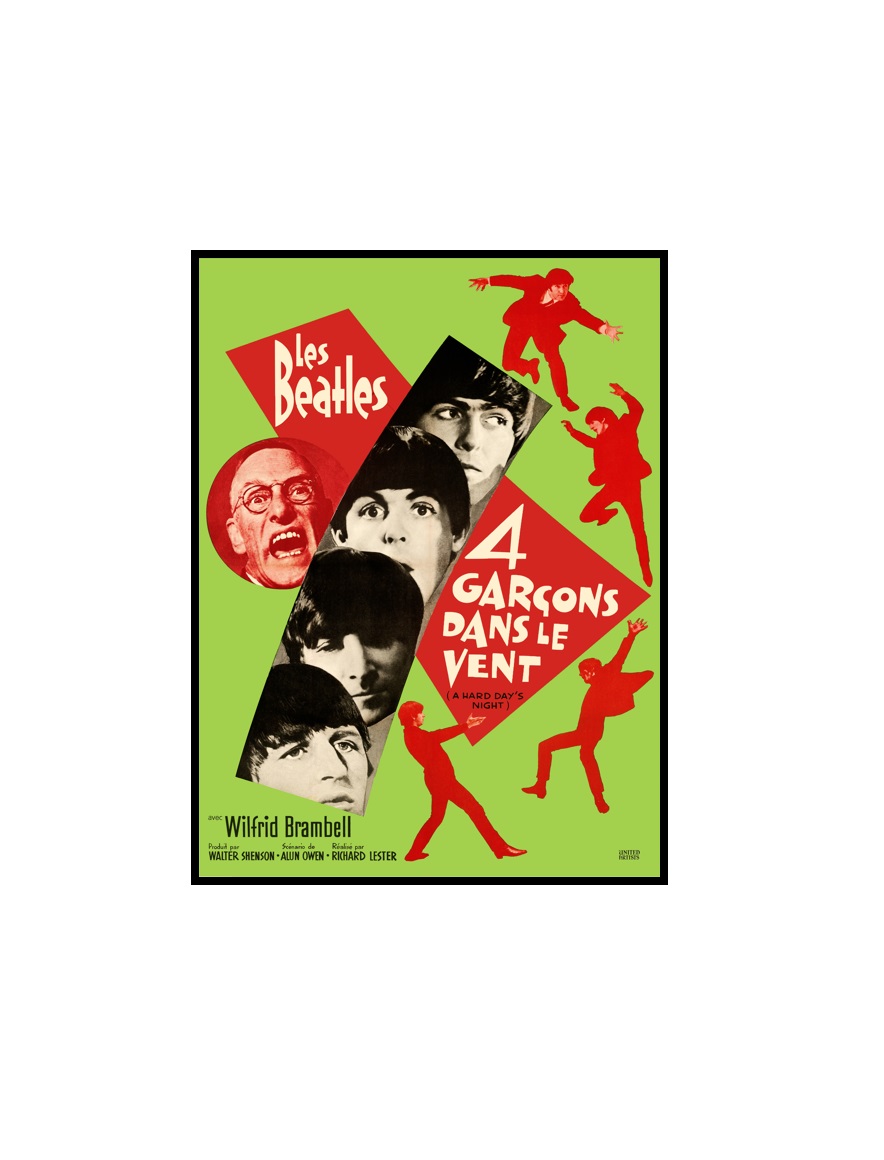BEATLES - 34 The Beatles A Hard Day's Night (United Artists, 1964). French MINI