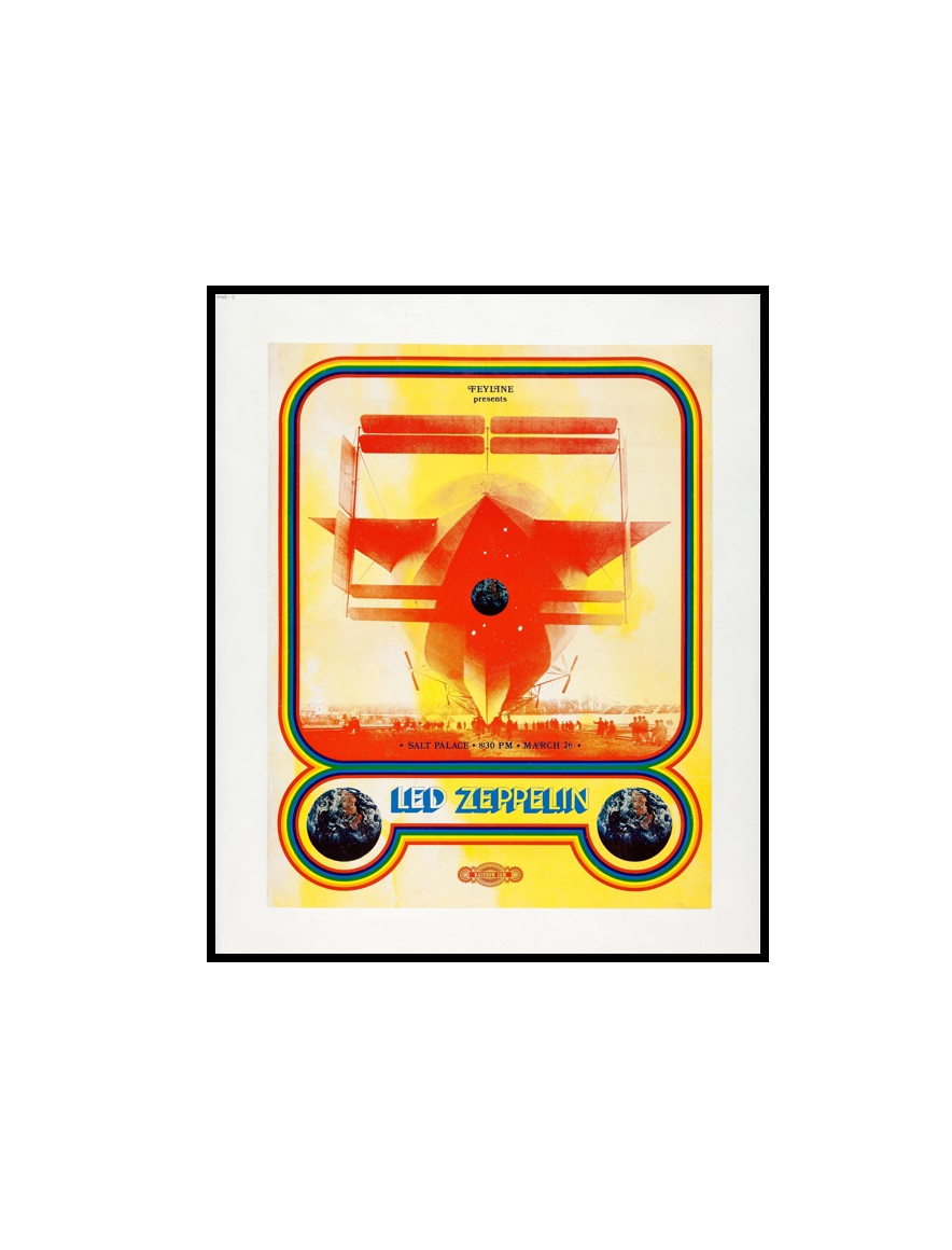 LED ZEPPELIN - 17 Led Zeppelin Concert Poster, Salt Lake City (Feyline, 1970) MINI