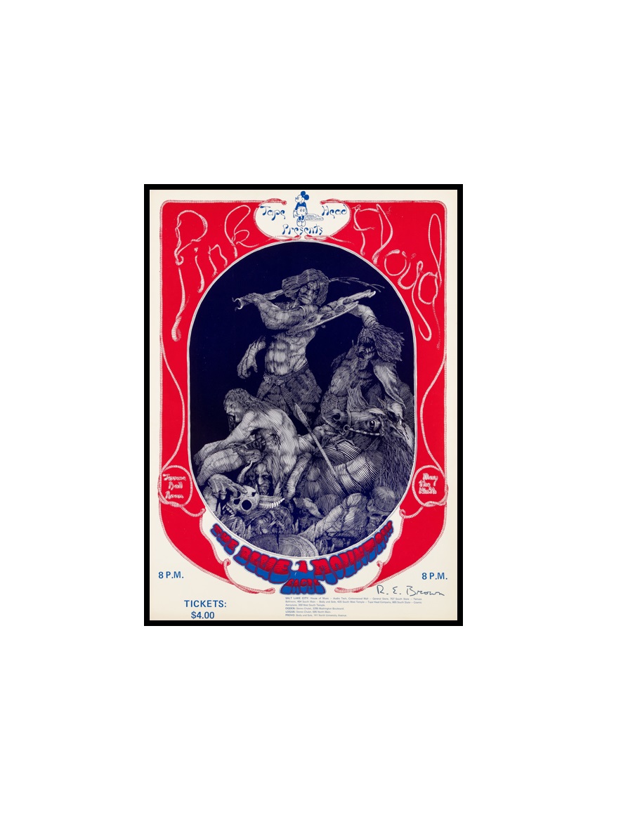 PINK FLOYD - 10 Pink Floyd 1970 Salt Lake City, UT Concert Poster MINI