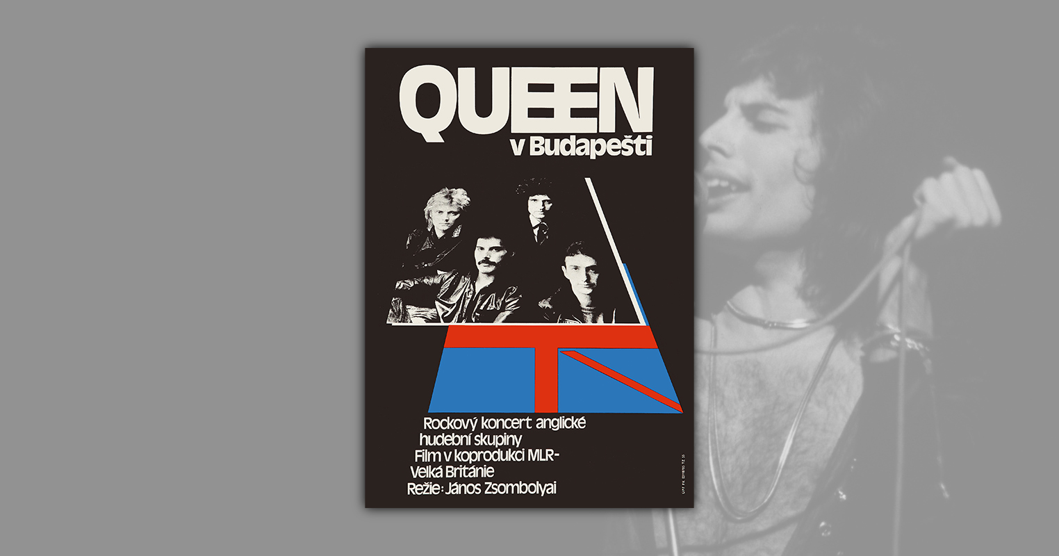 QUEEN - 8 Queen Live in Budapest (MAFILM, 1987). Czech Poster CAPA SITE